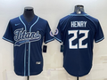 Men’s Tennessee Titans Derrick Henry #22 Navy Jersey