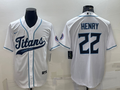 Men’s Tennessee Titans Derrick Henry #22 White Jersey