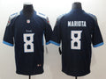 Men’s Tennessee Titans Marcus Mariota #8 Navy Jersey