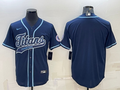 Men’s Tennessee Titans Navy Blank Jersey