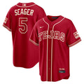 Men’s Texas Rangers #5 Corey Seager Red 2026 City Connect Stitched Jersey