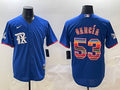 Men’s Texas Rangers Adolis Garcia #53 Royal Alternate Jersey