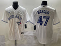 Men’s Toronto Blue Jays Addison Barger #47 White Home Limited Jersey