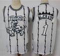 Men’s Toronto Raptors #1 Tracy McGrady WhiteOut Mitchell & Ness Hardwood Classics Concord Collection Jersey