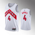 Mens Toronto Raptors #4 Scottie Barnes White Association Edition Swingman Jersey