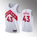 Mens Toronto Raptors #43 Pascal Siakam 2021-22 White Association Editio Jersey