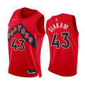 Mens Toronto Raptors #43 Pascal Siakam Diamond Badge Red Icon Edition Jersey