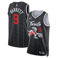 Mens Toronto Raptors #9 RJ Barrett Black 2025-26 City Edition Swingman Jersey
