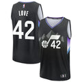 Mens Utah Jazz #42 Kevin Love Black Statement Edition Swingman Jersey