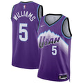 Mens Utah Jazz #5 Cody Williams Nike 2026 Purple Icon Edition Swingman Jersey