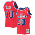 Men’s Washington Bullets #30 Bernard King Red Washington Bullets 1990-91 Hardwood Classics Swingman Jersey