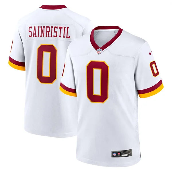 Mens Washington Commanders #0 Mike Sainristil White REDSKINS ERA Retro Nike Vapor F.U.S.E. Limited Jersey