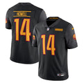 Mens Washington Commanders #14 Sam Howell Black Alternate Vapor Limited Jersey