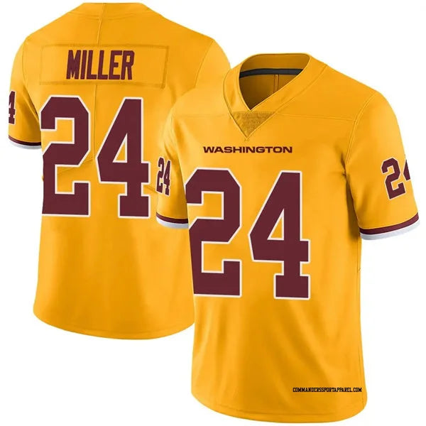 Mens Washington Commanders #24 Von Miller Nike Gold Color Rush Limited Jersey