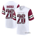 Mens Washington Commanders #26 Jeremy McNichols Nike White Away Vapor Limited Jersey
