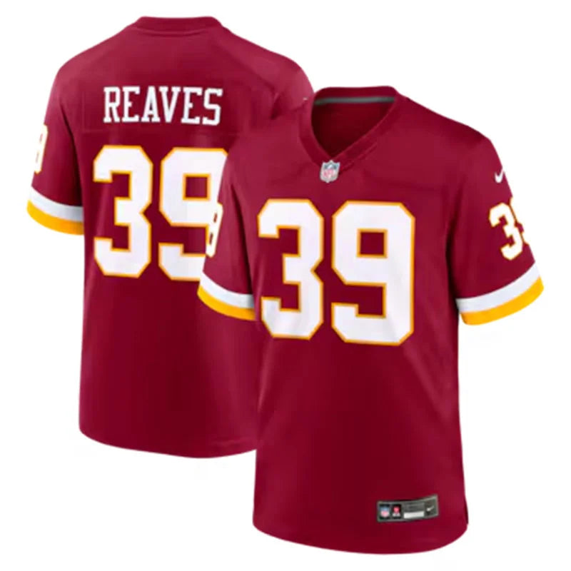 Mens Washington Commanders #39 Jeremy Reaves Nike 2026 Burgundy Vapor F.U.S.E.Limited Jersey