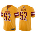 Men’s Washington Commanders #52 Jamin Davis 2022 Gold Inverted Legend Jersey