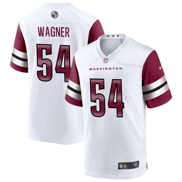 Mens Washington Commanders #54 Bobby Wagner Nike White Away Vapor Limited Jersey
