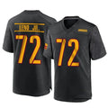 Mens Washington Commanders #72 Josh Conerly Jr. Black Alternate Vapor Limited Jersey