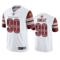 Mens Washington Commanders #90 Montez Sweat White Away Vapor Limited Jersey
