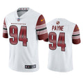 Mens Washington Commanders #94 Daron Payne White Away Vapor Limited Jersey