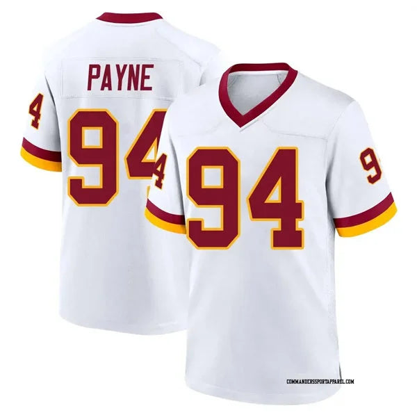 Mens Washington Commanders #94 Daron Payne White REDSKINS ERA Retro Nike Vapor F.U.S.E. Limited Jersey