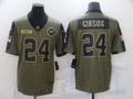 Men’s Washington Commanders Antonio Gibson #24 Brown Jersey