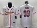 Men’s Washington Commanders Chase Young #99 White Jersey Joint Edition