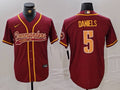 Men’s Washington Commanders Jayden Daniels #5 Burgundy Jersey
