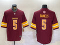 Men’s Washington Commanders Jayden Daniels #5 Burgundy Jersey