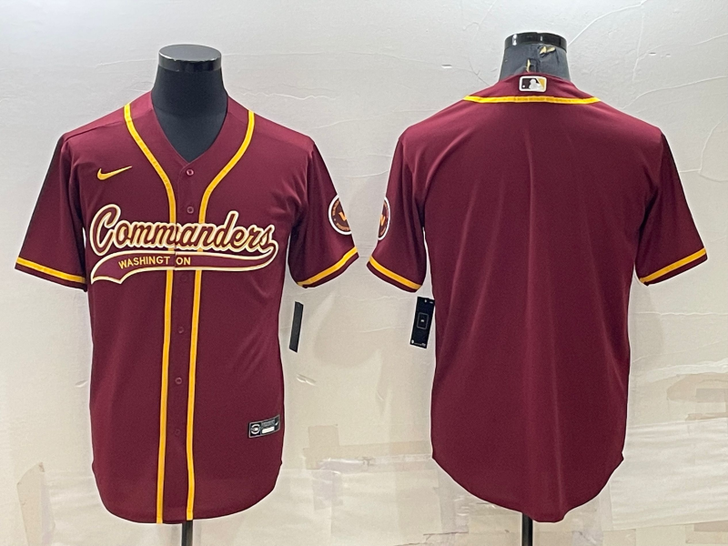 Men’s Washington Commanders Red Blank Jersey