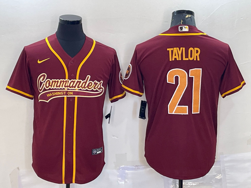 Men’s Washington Commanders Sean Taylor #21 Red Jersey Joint Edition