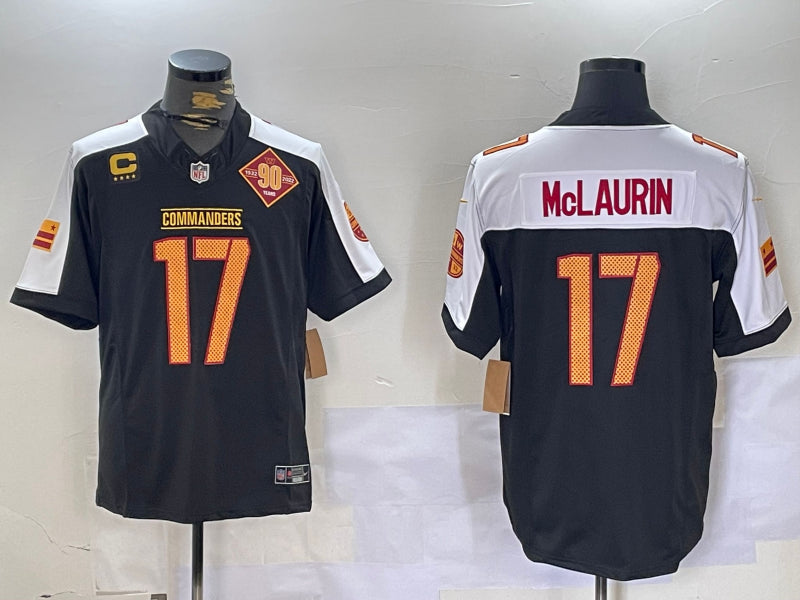 Men’s Washington Commanders Terry McLaurin #17 Black Alternate Vapor Limited Jersey