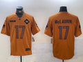 Men’s Washington Commanders Terry McLaurin #17 Brown Salute To Service Limited Jersey
