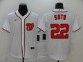 Men’s Washington Nationals Juan Soto #22 White Baseball Jersey
