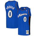 Men’s Washington Wizards #0 Gilbert Arenas Mitchell & Ness Blue 2004-05 Hardwood Classics Swingman Jersey