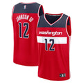 Mens Washington Wizards #12 Tre Johnson III Red Nike Icon Edition Swingman Jersey