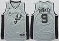 Mens’s San Antonio Spurs #9 Tony Parker Revolution 30 Swingman 2015 Gray Jersey