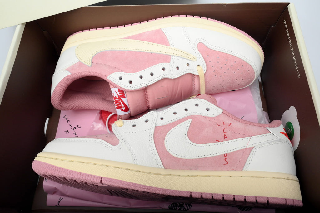 Air Jordan 1 Low Travis Scott White Pink DM7866-600