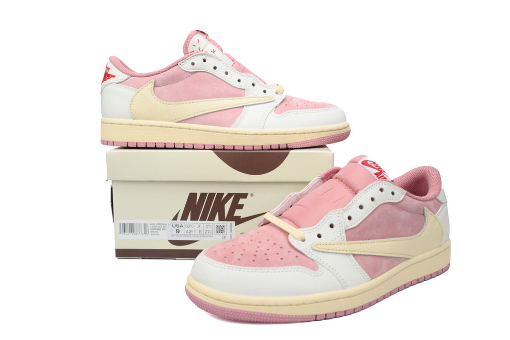 Air Jordan 1 Low Travis Scott White Pink DM7866-600