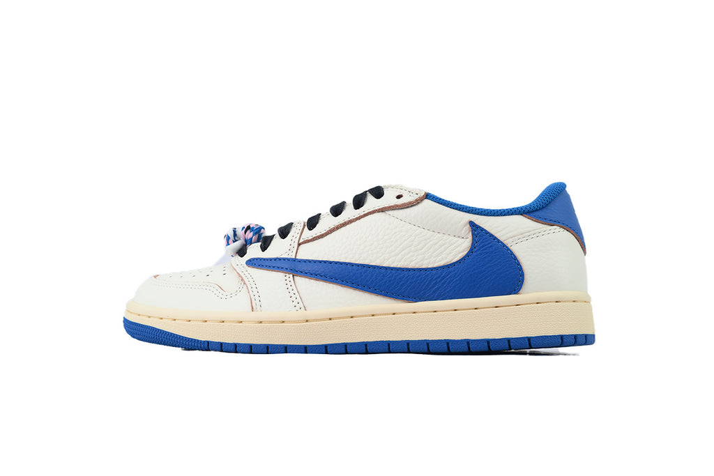 Air Jordan 1 Retro Low OG SP Fragment x Travis Scott Sail Military Blue DM7866-104