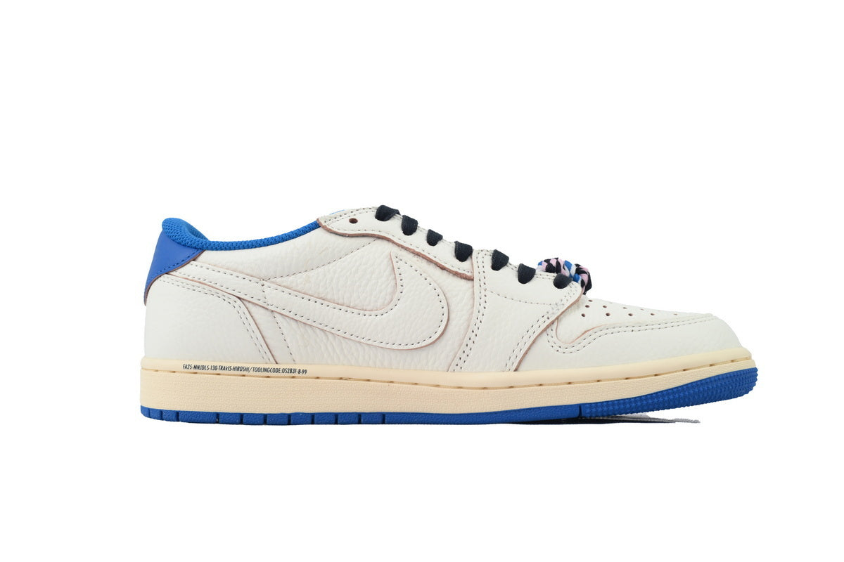 Air Jordan 1 Retro Low OG SP Fragment x Travis Scott Sail Military Blue DM7866-104