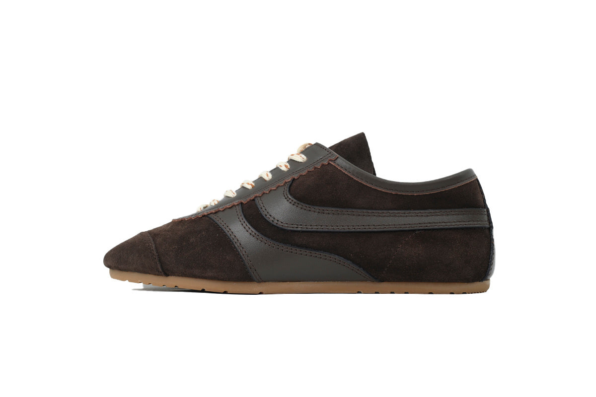 Dries Van Noten Suede Sneakers Dark Brown