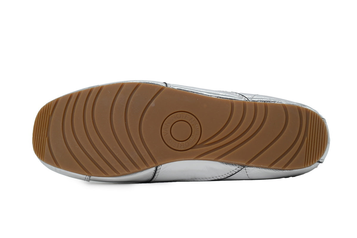 Dries Van Noten Suede Sneakers Liquid Silver