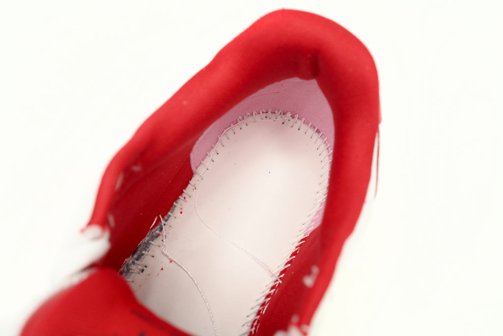 OFF-WHITE Out Of Office OOO Low Tops White Red OMIA189G 23LEA007 0125