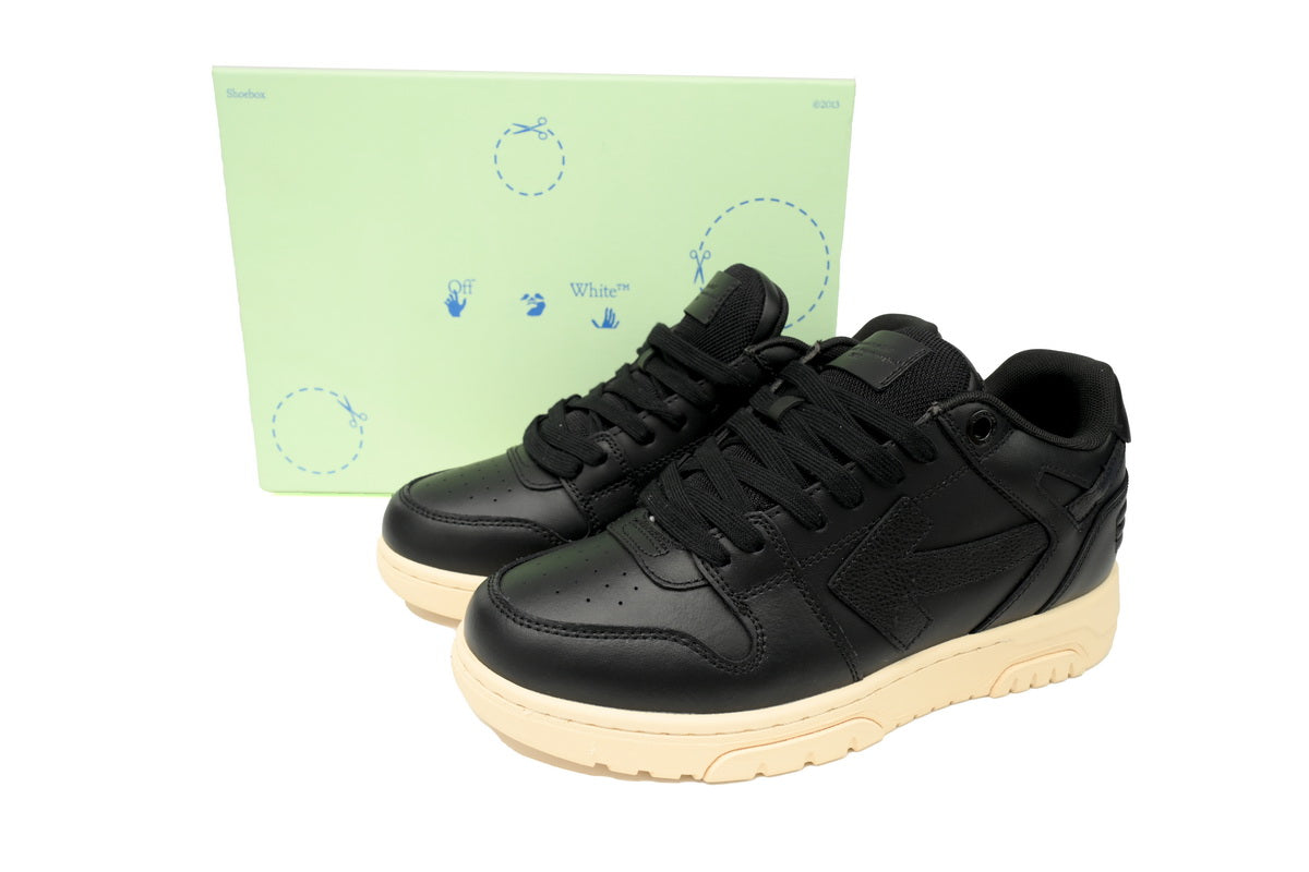 OFF-WHITE Out Of Office OOO Low White Black Round Head OMIA189F 23LEA001 1010