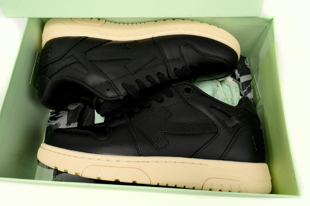 OFF-WHITE Out Of Office OOO Low White Black Round Head OMIA189F 23LEA001 1010