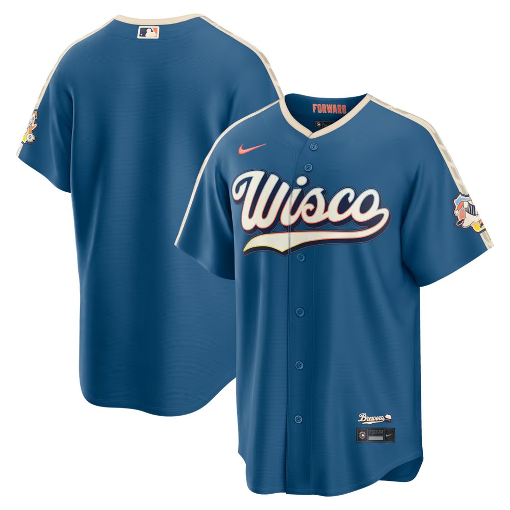Youth Milwaukee Brewers Nike Mineral Blue 2026 City Connect Stadium Jersey